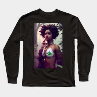 Abstract Rastafari Princess Long Sleeve T-Shirt